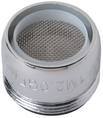 Faucet Aerator, Male, Chrome-Plated Brass, 13/16-In. x 27-Thread
