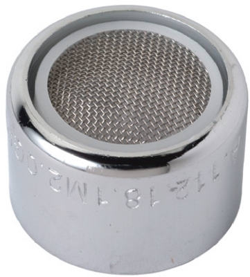 Faucet Aerator, Female, Chrome-Plated Brass, 55/64-In.