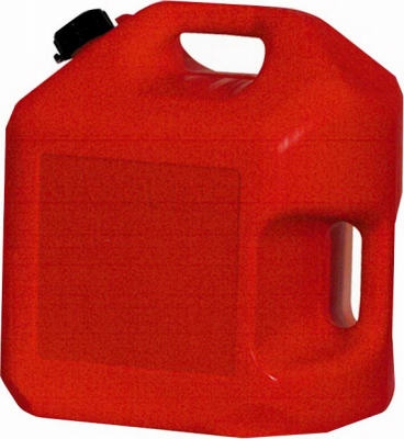 Gas Can, Self-Venting, Red Plastic, 5-Gal.