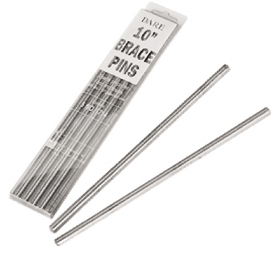 Electric Fence Brace Pin For Wood Beams, Galvanized Steel, .375 x 10-In., 5-Pk.