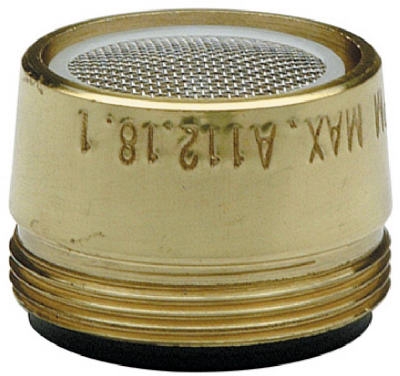 Faucet Aerator, Male, Polished Brass, 15/16-In. x 27-Thread