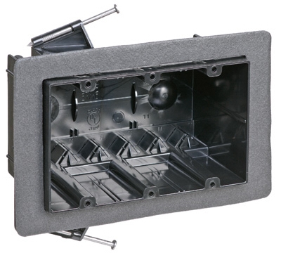 3-Gang Draft Tight Electrical Outlet Box