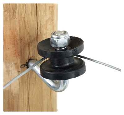 Electric Fence Corner Post Bracket Kit, Black