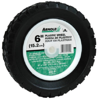 6-Inch Plastic Universal Offset Replacement Lawn Mower Wheel