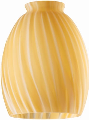 Spice Swirl Glass Ceiling Fan Light Shades, Must Purchase in Quantities of 6