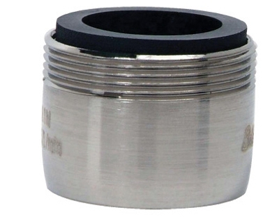 Faucet Aerator, Dual Thread, Low Flow, Brushed Nickel, 15/16 & 55/64-In. x 27-Thread