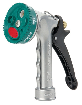 Select-A-Spray Hose Nozzle, 7 Patterns, Metal