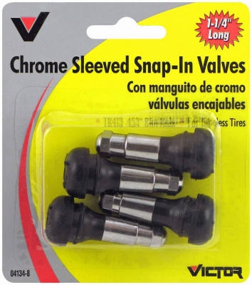 1.25-Inch Chrome Tire Valve Sleeve