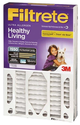 Furnace Filter, Ultra Allergen Reduction, 3-Month, Purple, 20x25x4-In., Must Be Purchased In Quantities of 4