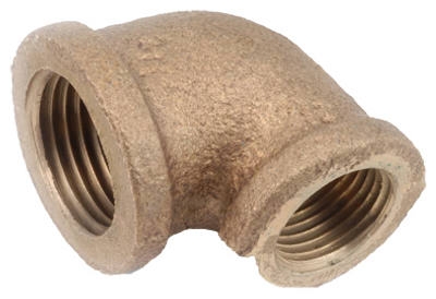 3/4 x 1/2-Inch Red Brass Reducing Elbow