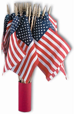 U.S. Handheld Flag, 4 x 6-In., Must Purchase in Quantities of 48