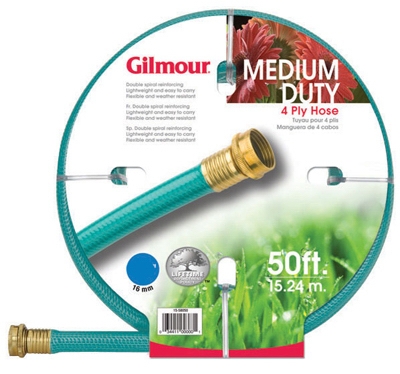15 Series Garden Hose, Medium Duty, 4-Ply Reinforced Vinyl, 5/8-In. x 50-Ft.