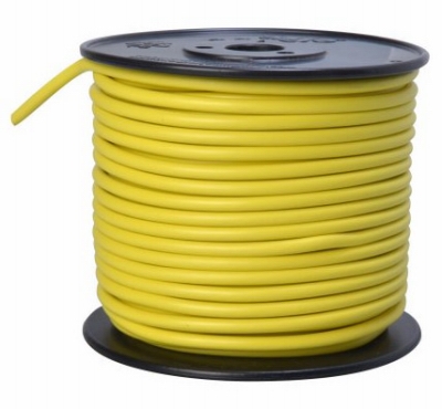 Primary Wire, Yellow PVC, 10-Ga. Stranded Copper, 100', Sold In Store by the Foot