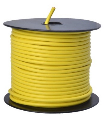 Primary Wire, Yellow PVC, 12-Ga. Stranded Copper, 100', Sold In Store by the Foot