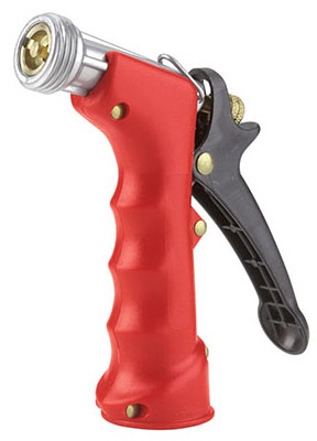 Hose Nozzle, Pistol-Grip With Threaded Front, Polymer