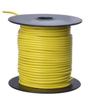 Primary Wire, Yellow PVC, 16-Ga. Stranded Copper, 100', Sold In Store by the Foot
