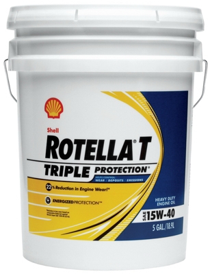 Rotella Motor Oil, 15W40 CJ4, 5-Gals.