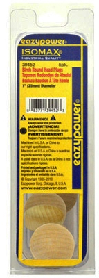 5PC 1 inch RND Birch Plug