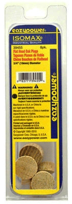 8PC 3/4 inch FLT Oak Plug