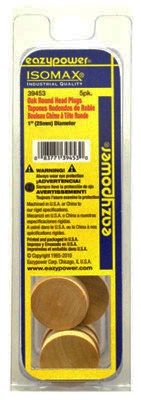 5PC 1 inch RND Oak Plug