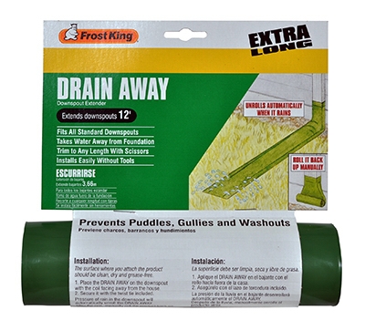 Manual Downspout Extender, Green, 12-Ft.  x 7-In.