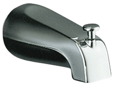 Coralais Diverter Bath Spout, Chrome-Plated, 1/2-In. NPT
