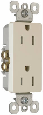 10-Pack Light Almond 15-Amp 125-Volt Grounded Duplex Outlet