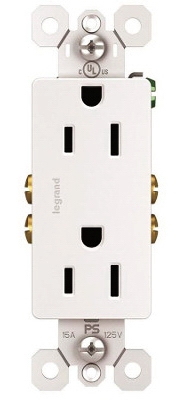 10-Pack White 15-Amp 125-Volt Decorator Outlet