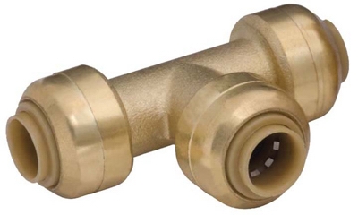 1/4 x 1/4 x 1/4-In. Pipe Tee, Lead-Free