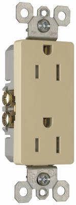 10-Pack Ivory 15-Amp 125-Volt Decorator Outlet