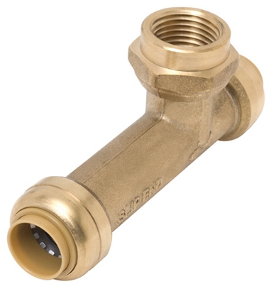 3/4 x 3/4 x 3/4-In. FIP Center Slip Pipe Tee, Lead-Free