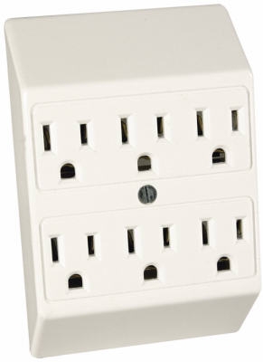 15A Ivory 2-Pole Plug In Adapter