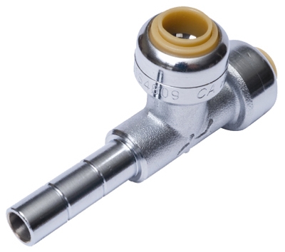 1/4 x 1/4 x 1/4-In. Adapter Pipe Tee, Lead-Free