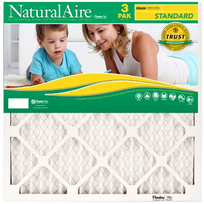 Standard Pleated Furnace Filter, 20x25x1-In., 3-Pack, Must Purchase in Quantities of 4
