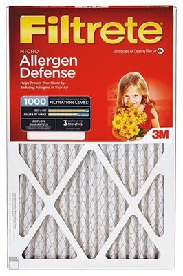 Furnace Filter, Allergen Defense Red Micro Pleated, 20x20x1-In., 2-Pk., Must Purchase in Quantities of 3