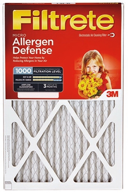 Filtrete Furnace Filter, Allergen Defense Red Micro Pleated, 16x25x1-In., 2-Pk., Must Purchase in Quantities of 3