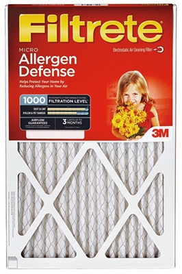 Filtrete Furnace Filter, Micro Allergen Reduction, 20x25x1-In., 2-Pk., Must Purchase in Quantities of 3