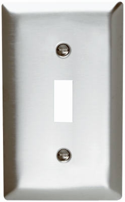 Wall Plate, Single Toggle, Stainless Steel