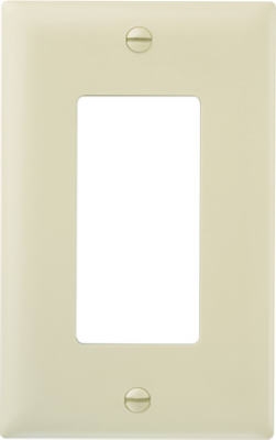 Wall Plate, Decorator Opening, Ivory Nylon, 10-Pk.