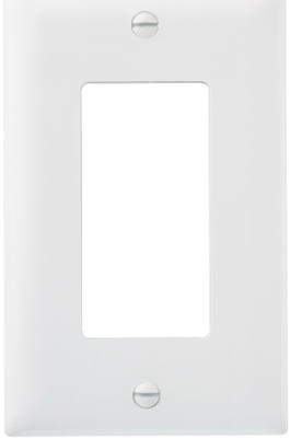 Wall Plate, Decorator Opening, White Nylon, 10-Pk.