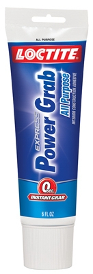 Power Grab Express Interior Construction Adhesive, 6-oz. Tube
