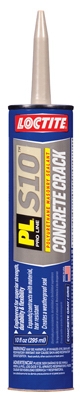 PL S10 Concrete Crack Polyurethane Sealant, Commercial Grade, Limestone, 10-oz. Cartridge