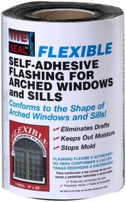 Flexible Flashing, Window & Door, Self-Adhesive, Waterproof, 9-In. x 25-Ft.