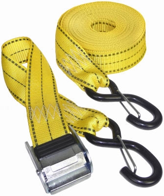 Wide-Mouth Cam Buckle Tie Down, 2-In. x 8-Ft., 2-Pk.