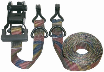 Camo Ratchet Tie Down, 1.25-In. x 16-Ft., 2-Pk.