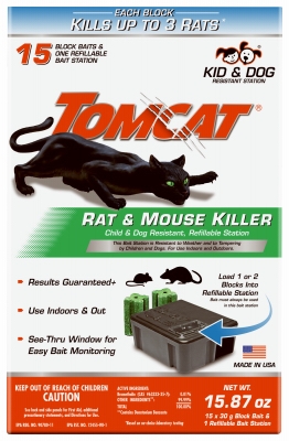 Tomcat Rat Killer Bait Station, Refillable