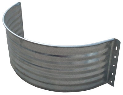 Round Window Well Area Wall, 22-Ga. Galvanized Steel, 12-In.