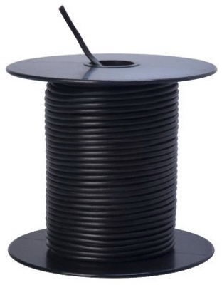 Primary Wire, Black PVC, 18-Ga. Stranded Copper, 100', Sold In Store by the Foot