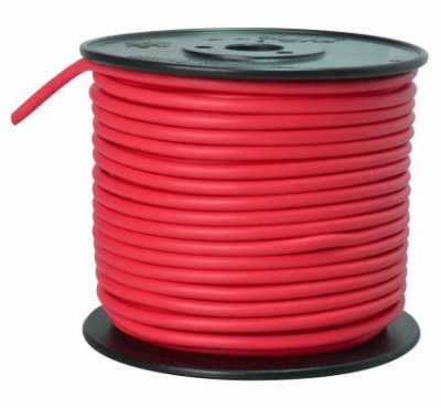 Primary Wire, Red PVC, 10-Ga. Stranded Copper, 100', Sold In Store by the Foot
