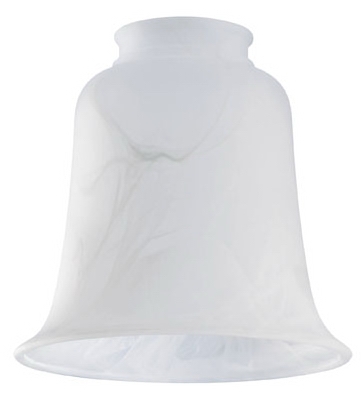 Milky White Glass Ceiling Fan Light Shades, Must Purchase in Quantities of 6